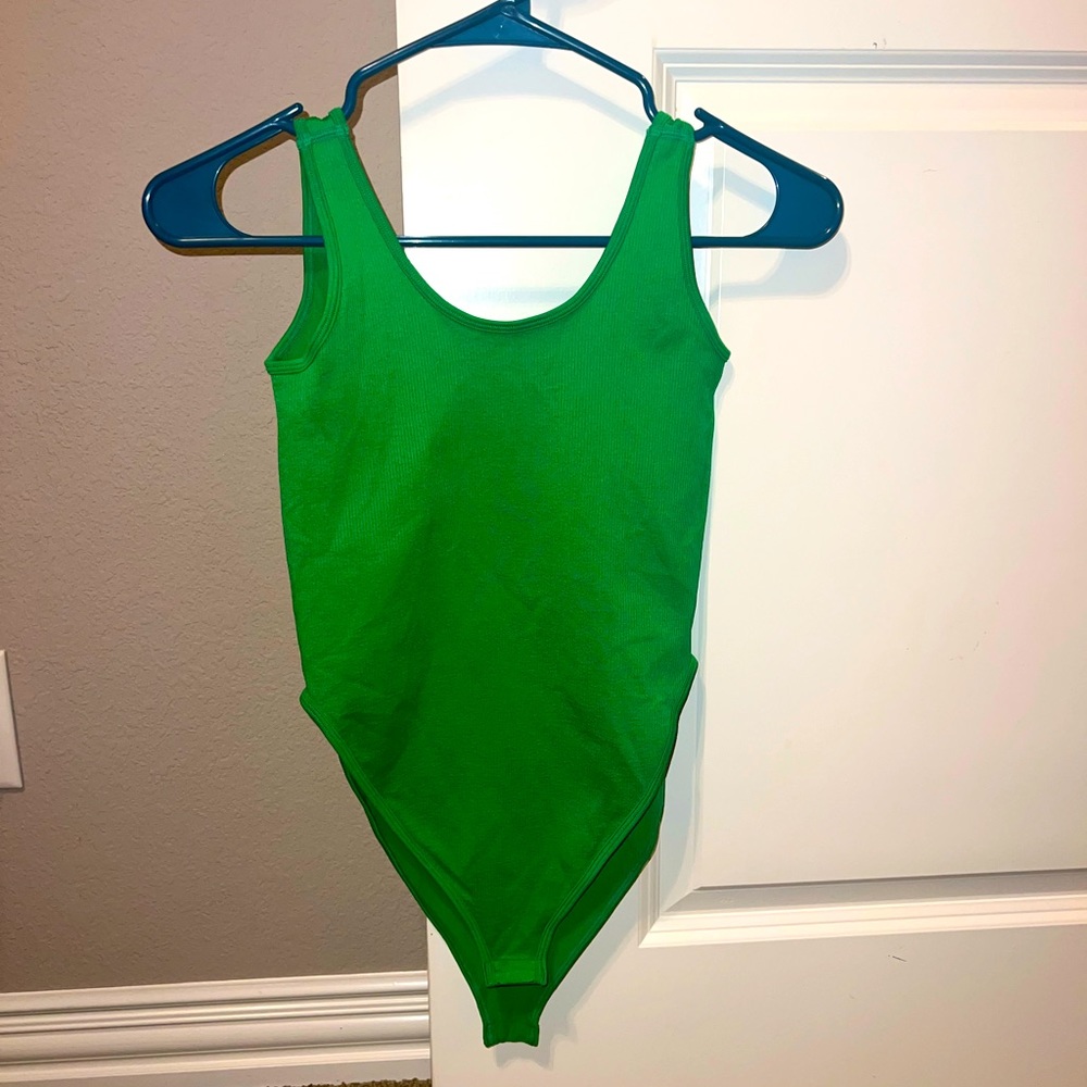 Kelly Green Bodysuit Tank Top